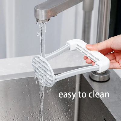 Plastic Manual Potato Masher – Durable PP Fruit & Vegetable Tool with Comfortable Grip