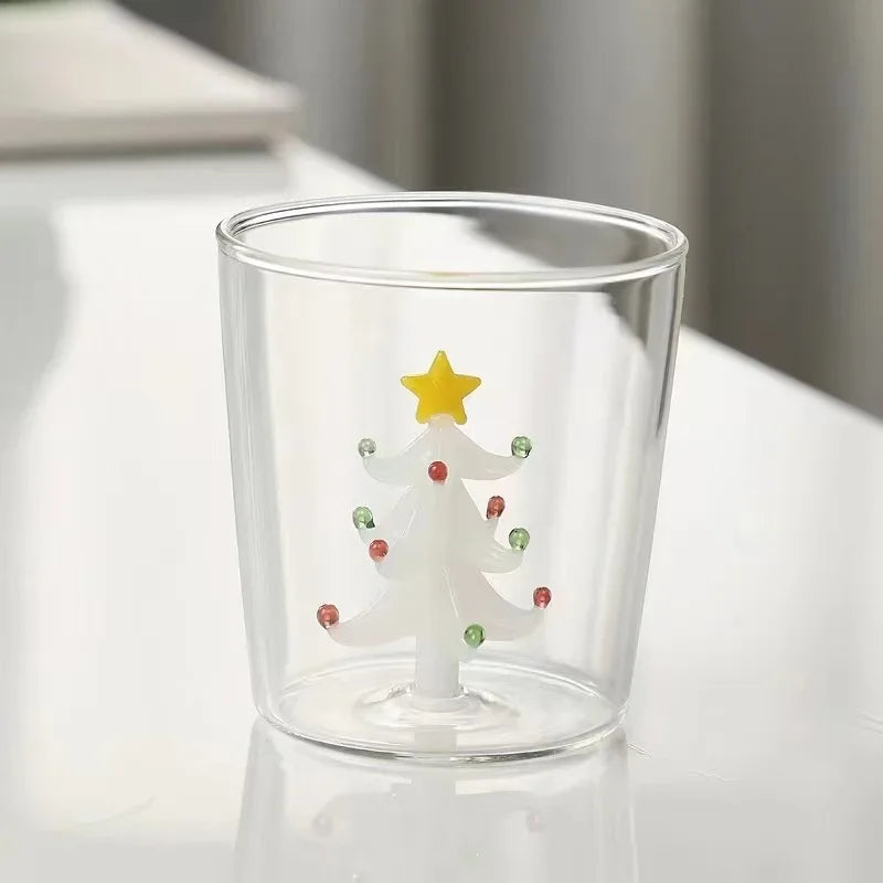 Handmade Bubble Glass Cup – 3D Animal & Plant Design | Cute Transparent Coffee & Milk Mug