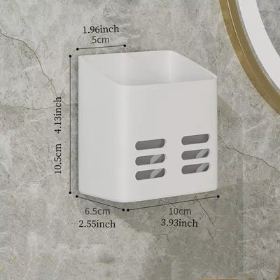 Wall-Mounted Bathroom Storage Shelf – No-Drill Organizer Rack for Makeup, Toiletries & Skincare