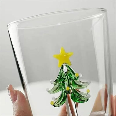 Handmade Bubble Glass Cup – 3D Animal & Plant Design | Cute Transparent Coffee & Milk Mug