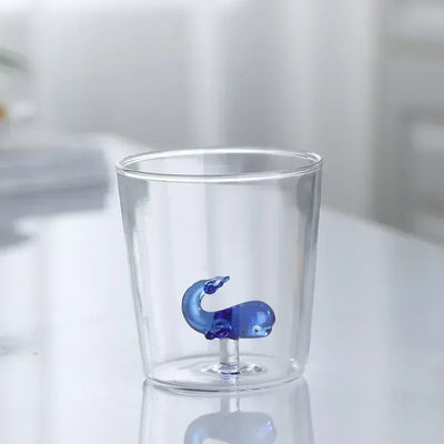 Handmade Bubble Glass Cup – 3D Animal & Plant Design | Cute Transparent Coffee & Milk Mug