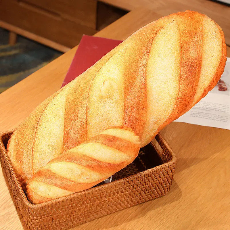 Giant Bread Plush Pillow - Kawaii Food Simulation Cushion Toy, Soft Stuffed Doll for Kids, Children, Birthday & Christmas Gift