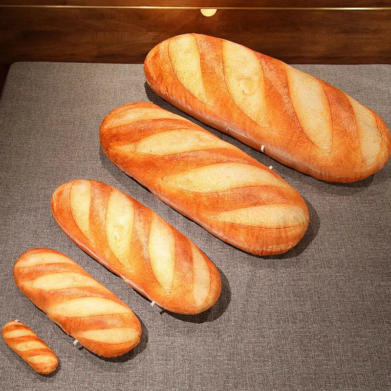 Giant Bread Plush Pillow - Kawaii Food Simulation Cushion Toy, Soft Stuffed Doll for Kids, Children, Birthday & Christmas Gift