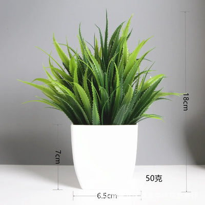 Artificial Bonsai Eucalyptus Plant – Fake Green Potted Plant for Home, Office, Bedroom, or Garden Décor