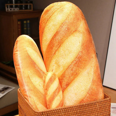 Giant Bread Plush Pillow - Kawaii Food Simulation Cushion Toy, Soft Stuffed Doll for Kids, Children, Birthday & Christmas Gift