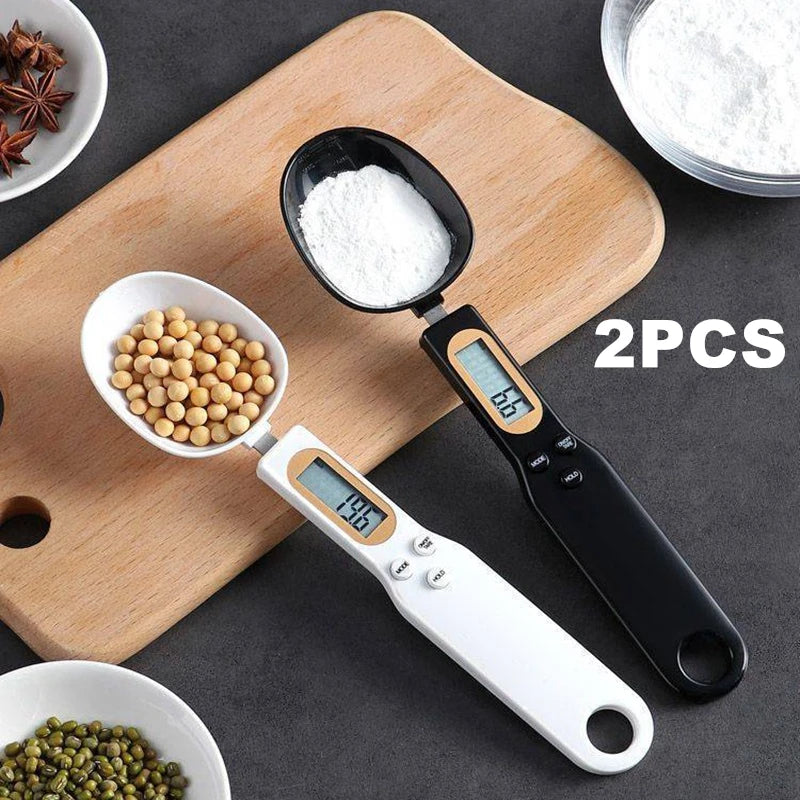 Mini Digital Spoon Scale – Electronic LCD Kitchen Food Scale 0.1-500g for Cooking, Flour, Milk, Coffee, Powder, Weight Measuring