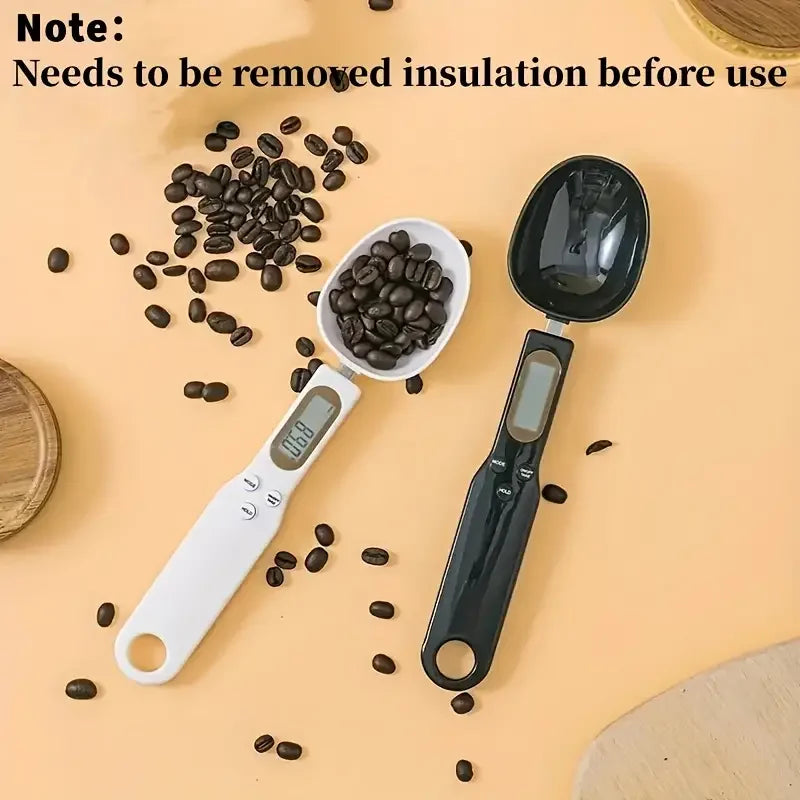 Mini Digital Spoon Scale – Electronic LCD Kitchen Food Scale 0.1-500g for Cooking, Flour, Milk, Coffee, Powder, Weight Measuring