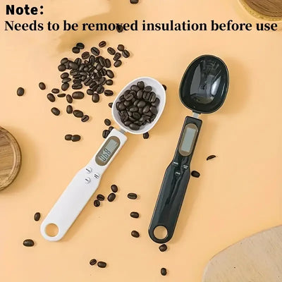 Mini Digital Spoon Scale – Electronic LCD Kitchen Food Scale 0.1-500g for Cooking, Flour, Milk, Coffee, Powder, Weight Measuring