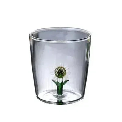 Handmade Bubble Glass Cup – 3D Animal & Plant Design | Cute Transparent Coffee & Milk Mug