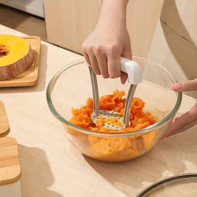 Plastic Manual Potato Masher – Durable PP Fruit & Vegetable Tool with Comfortable Grip