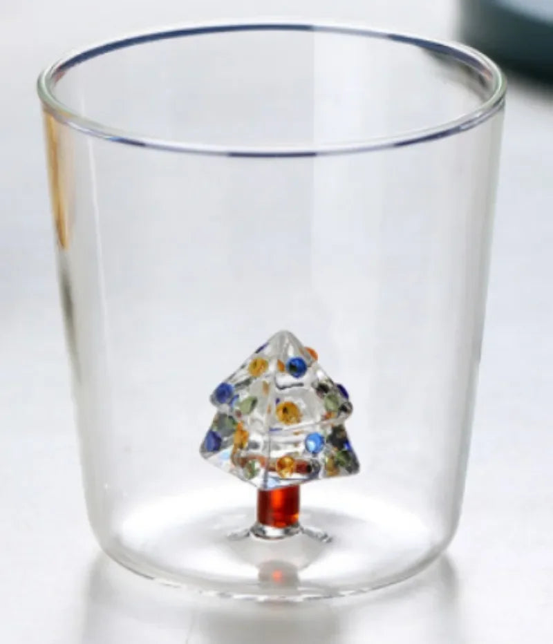 Handmade Bubble Glass Cup – 3D Animal & Plant Design | Cute Transparent Coffee & Milk Mug